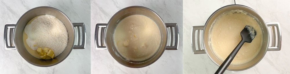 Visão do passo a passo da receita