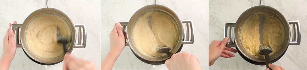 Visão do passo a passo da receita