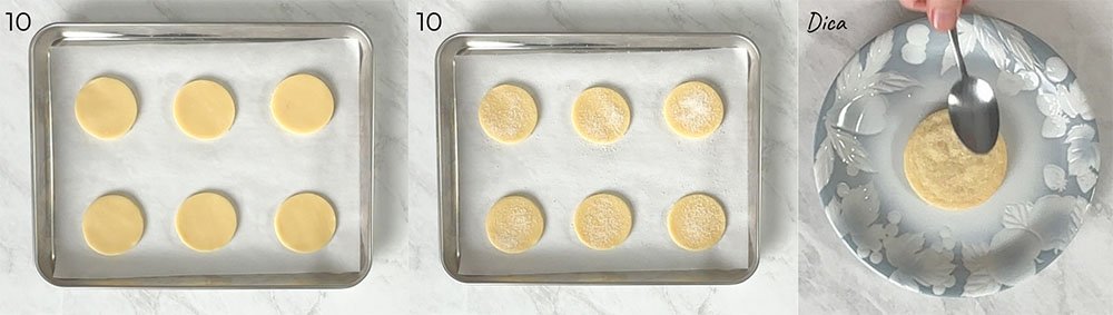 Visão do passo a passo da receita