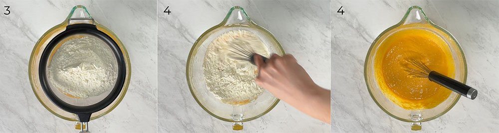 Visão do passo a passo da receita