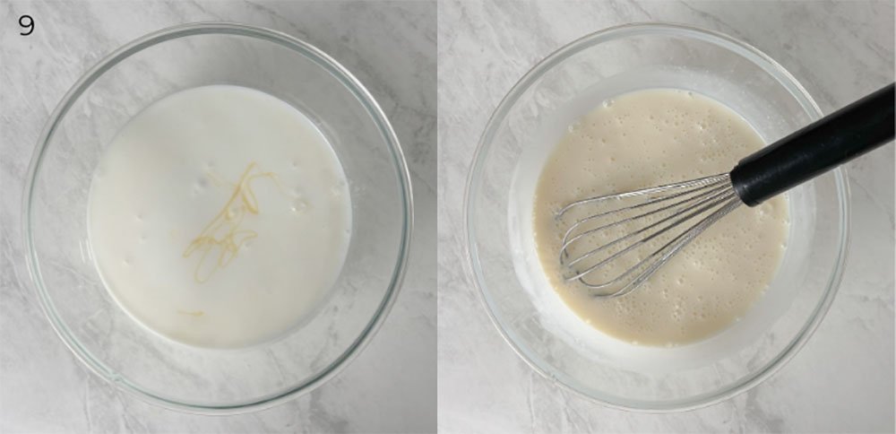 Visão do passo a passo da receita