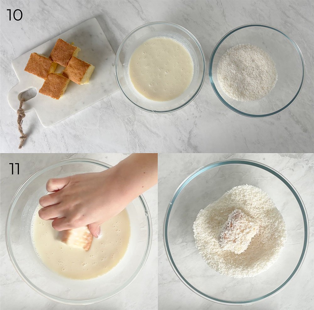 Visão do passo a passo da receita