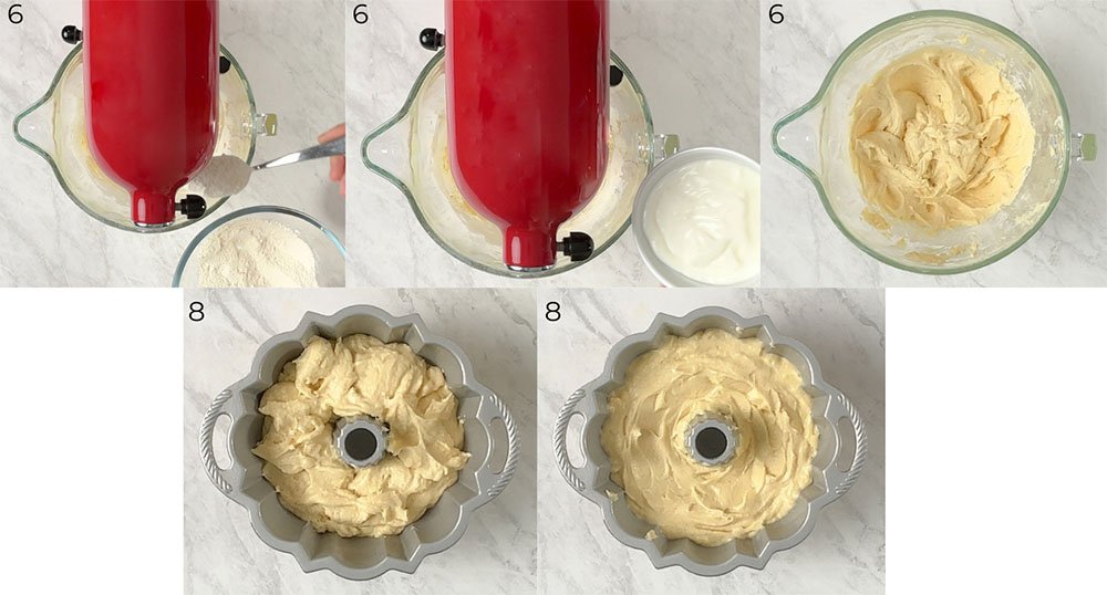 Visão do passo a passo da receita