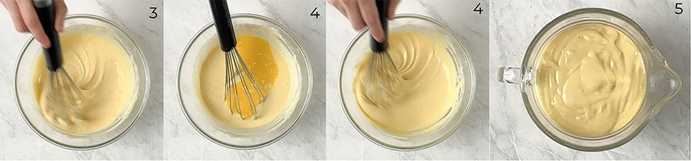 Visão do passo a passo da receita